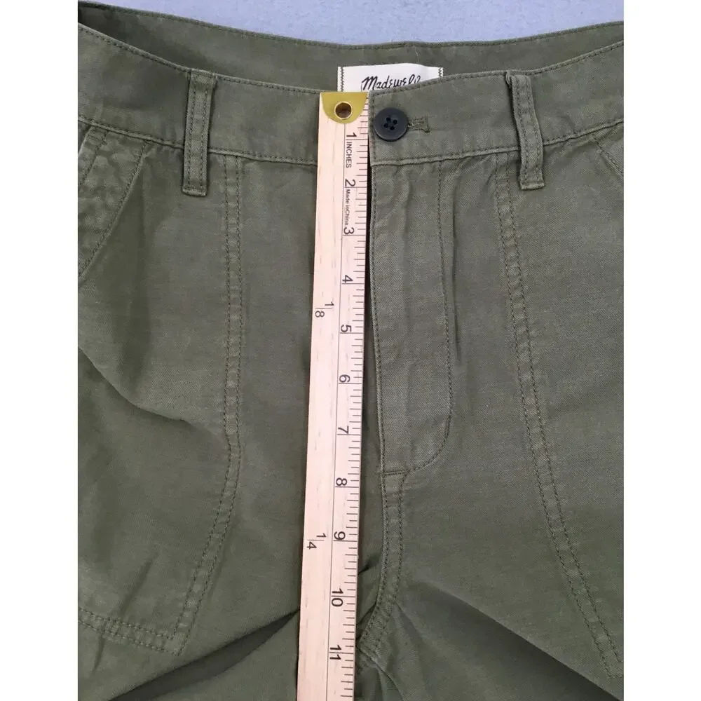 Madewell Olive Wide Leg Cargo Utility Pants Size 27